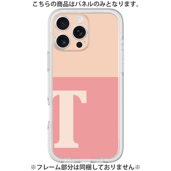Premium Panel［ Original - initial two tone - T pink ］