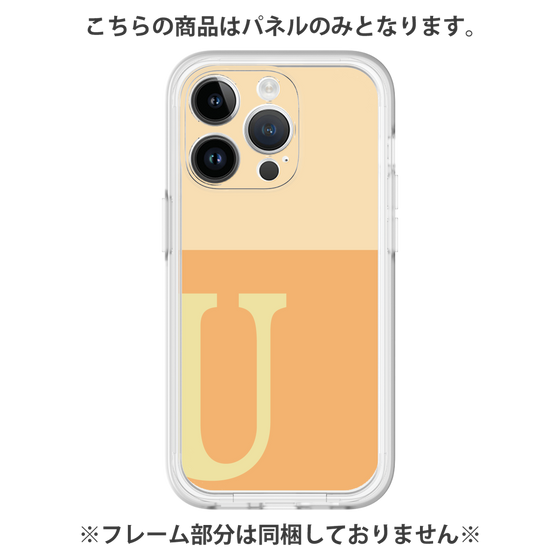 Premium Panel［ Original - initial two tone - U orange ］