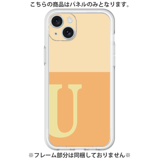 Premium Panel［ Original - initial two tone - U orange ］