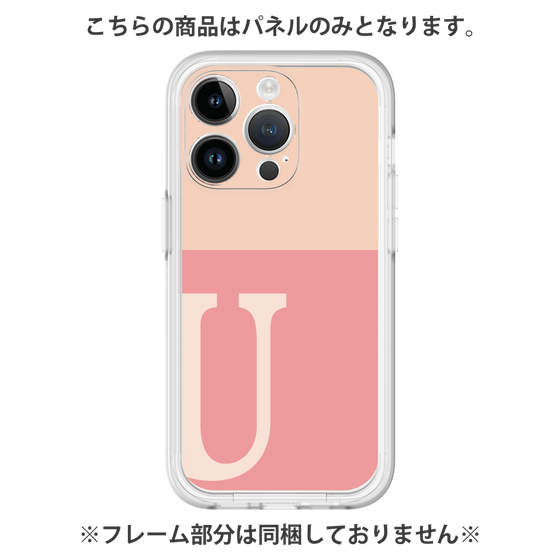 Premium Panel［ Original - initial two tone - U pink ］