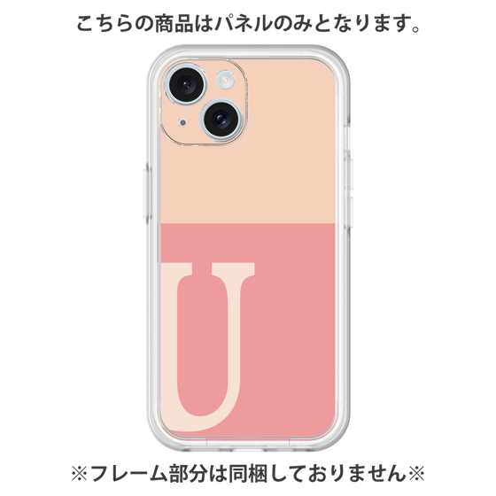 Premium Panel［ Original - initial two tone - U pink ］
