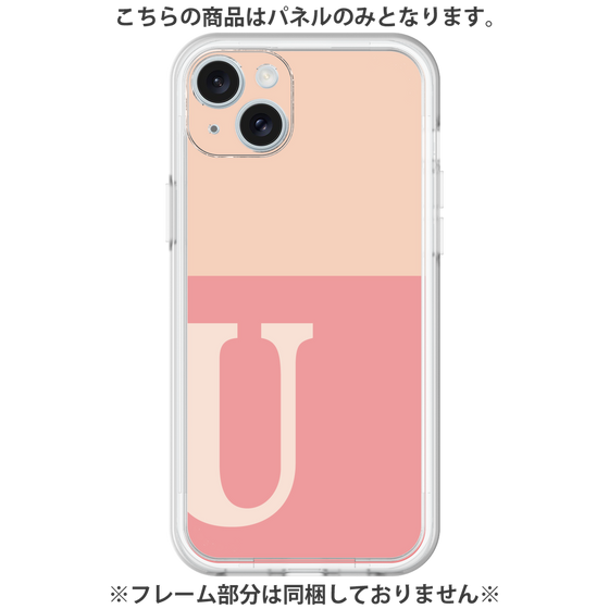 Premium Panel［ Original - initial two tone - U pink ］