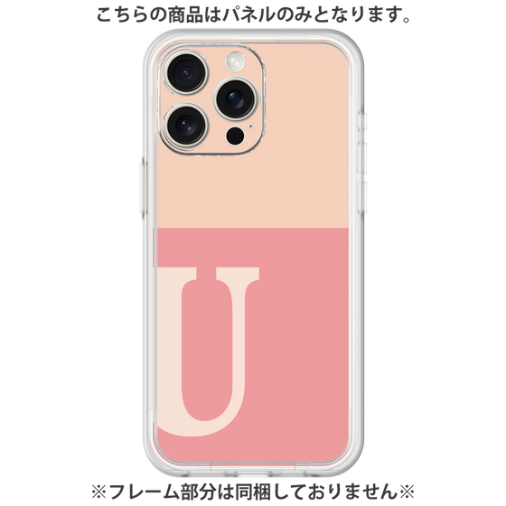 Premium Panel［ Original - initial two tone - U pink ］