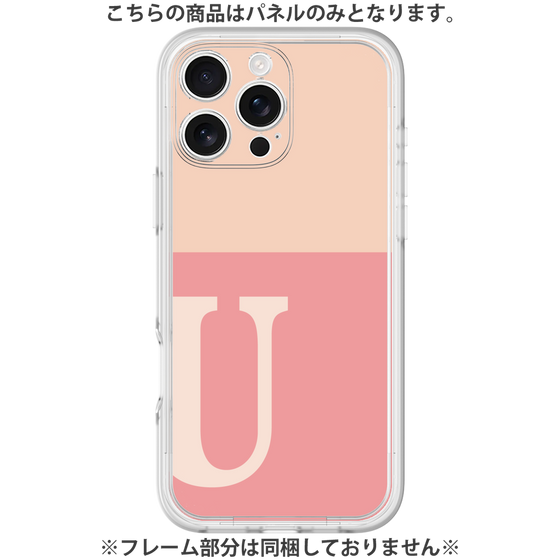 Premium Panel［ Original - initial two tone - U pink ］