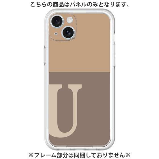 Premium Panel［ Original - initial two tone - U brown ］
