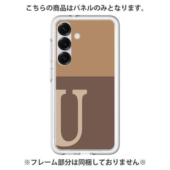 Premium Panel［ Original - initial two tone - U brown ］