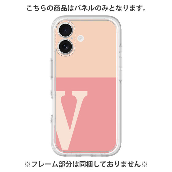 Premium Panel［ Original - initial two tone - V pink ］
