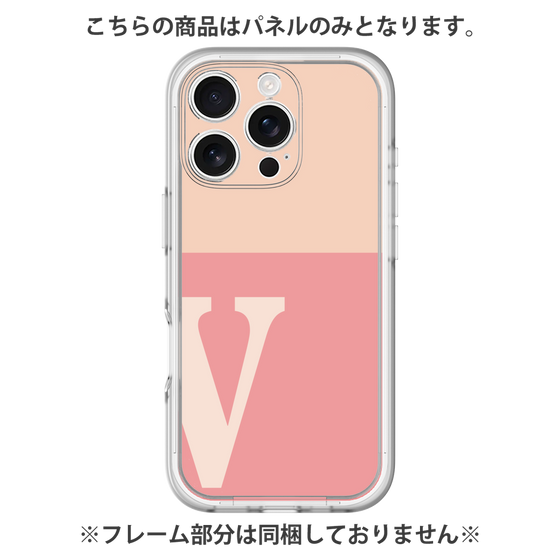 Premium Panel［ Original - initial two tone - V pink ］