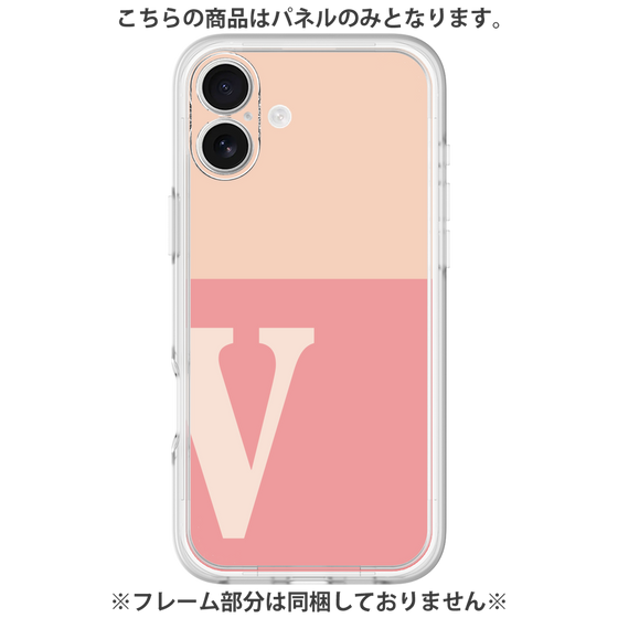 Premium Panel［ Original - initial two tone - V pink ］
