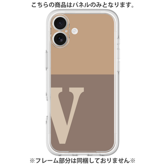 Premium Panel［ Original - initial two tone - V brown ］