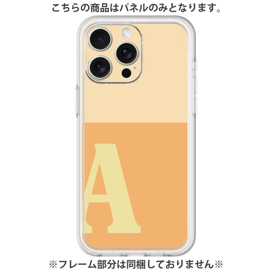 Premium Panel［ Original - initial two tone - A orange ］