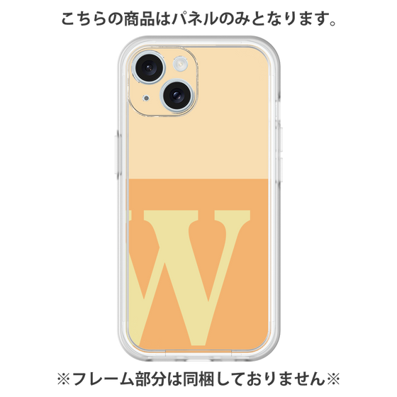 Premium Panel［ Original - initial two tone - W orange ］
