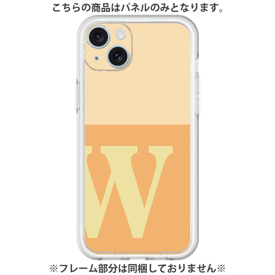 Premium Panel［ Original - initial two tone - W orange ］