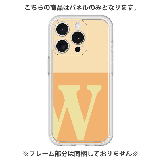 Premium Panel［ Original - initial two tone - W orange ］