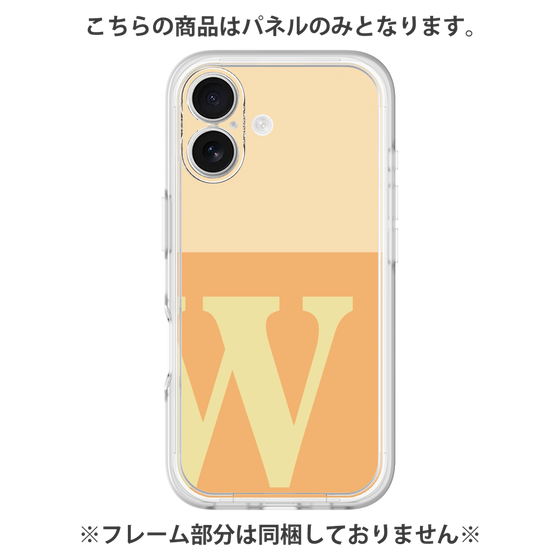 Premium Panel［ Original - initial two tone - W orange ］