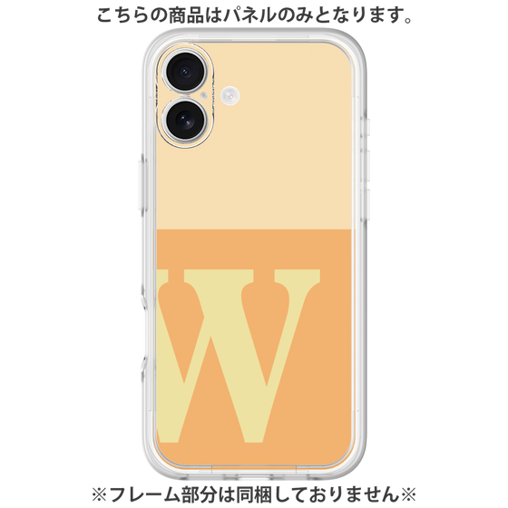 Premium Panel［ Original - initial two tone - W orange ］