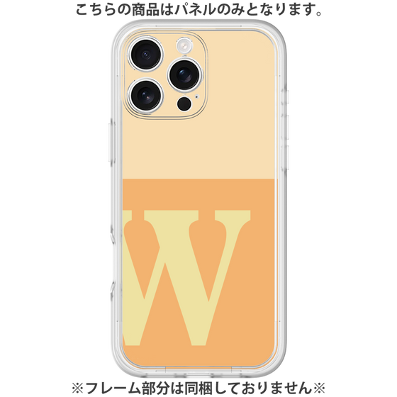 Premium Panel［ Original - initial two tone - W orange ］