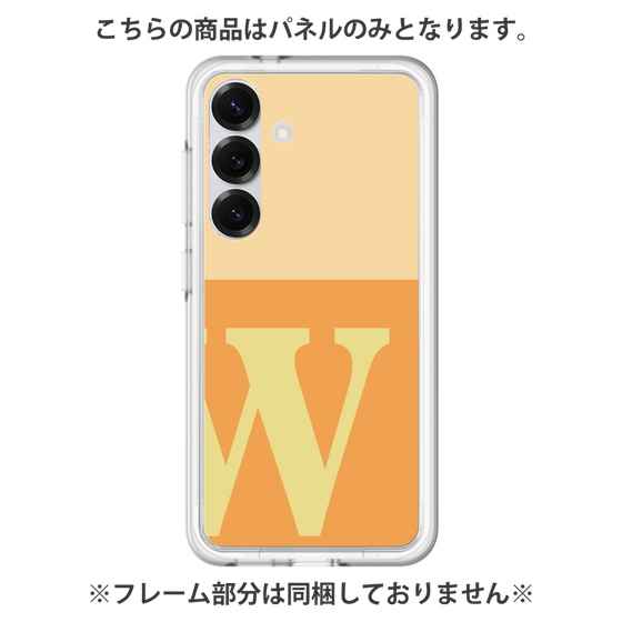 Premium Panel［ Original - initial two tone - W orange ］
