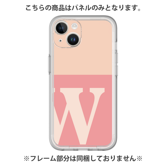 Premium Panel［ Original - initial two tone - W pink ］