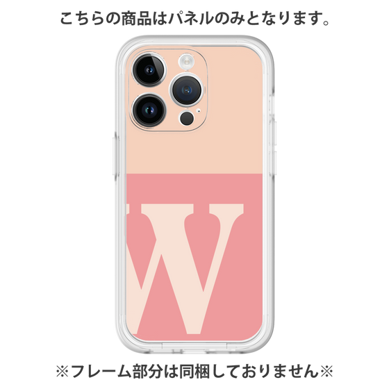 Premium Panel［ Original - initial two tone - W pink ］