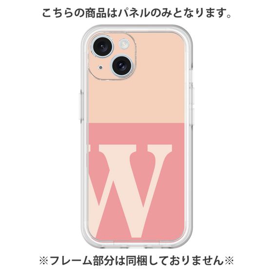Premium Panel［ Original - initial two tone - W pink ］