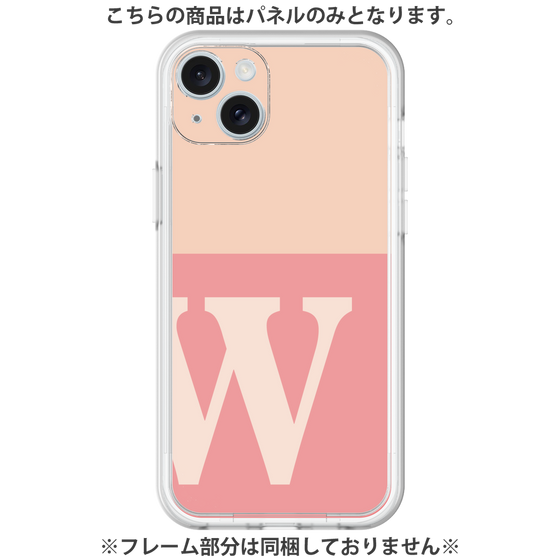 Premium Panel［ Original - initial two tone - W pink ］