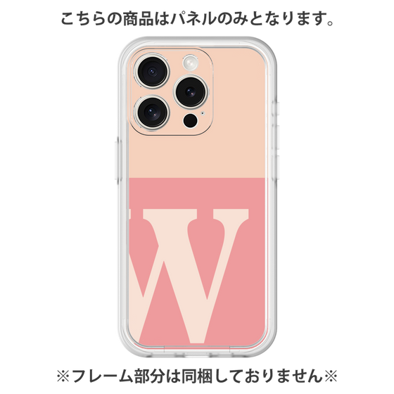 Premium Panel［ Original - initial two tone - W pink ］