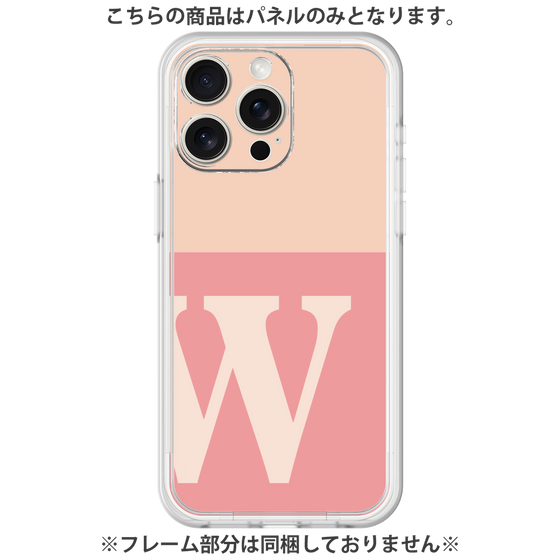 Premium Panel［ Original - initial two tone - W pink ］