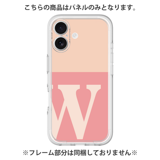 Premium Panel［ Original - initial two tone - W pink ］
