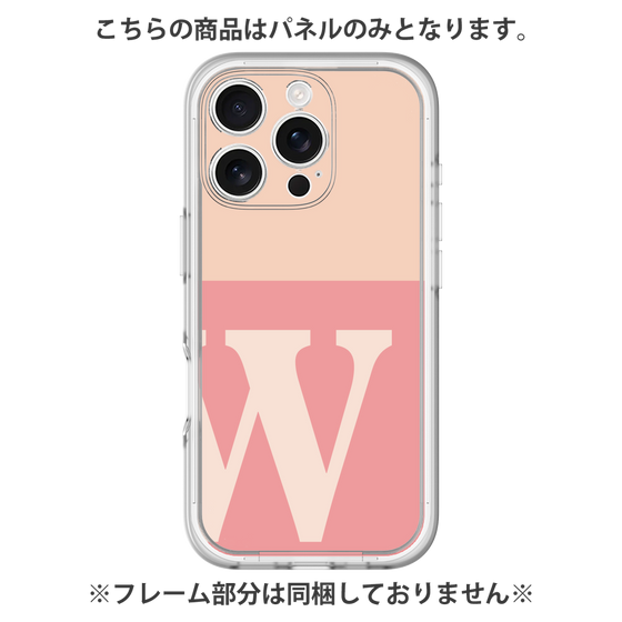 Premium Panel［ Original - initial two tone - W pink ］