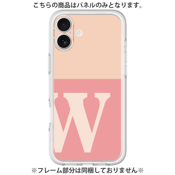Premium Panel［ Original - initial two tone - W pink ］