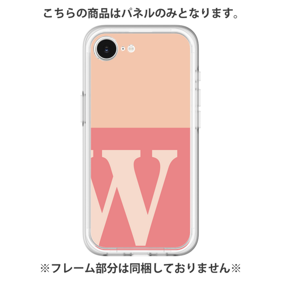 Premium Panel［ Original - initial two tone - W pink ］