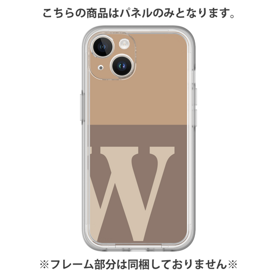 Premium Panel［ Original - initial two tone - W brown ］