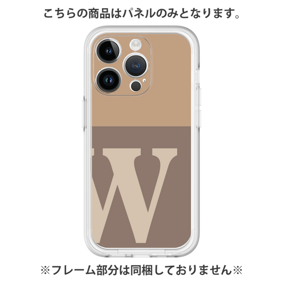 Premium Panel［ Original - initial two tone - W brown ］