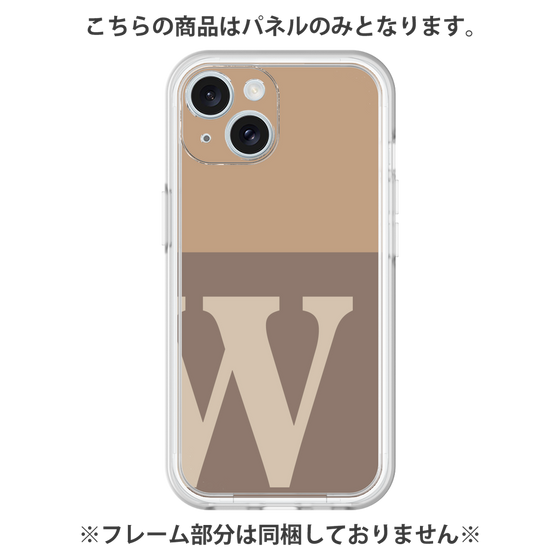 Premium Panel［ Original - initial two tone - W brown ］