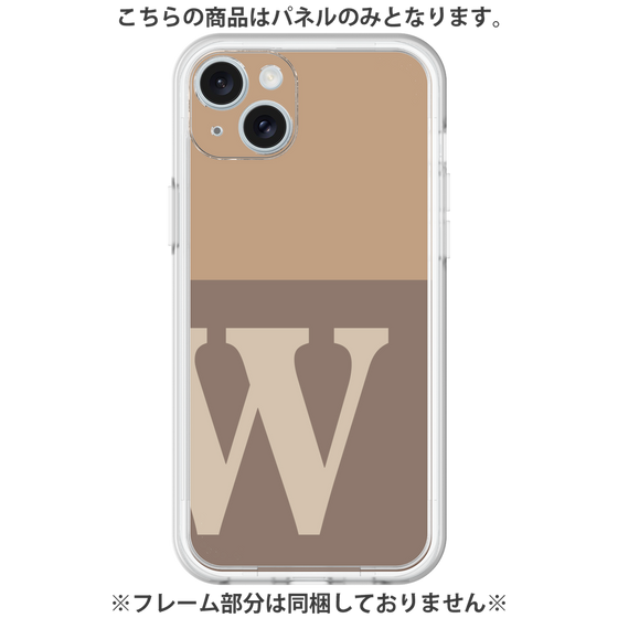 Premium Panel［ Original - initial two tone - W brown ］