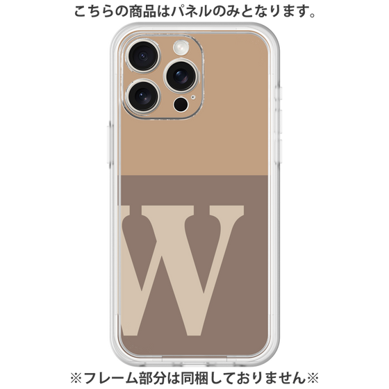 Premium Panel［ Original - initial two tone - W brown ］