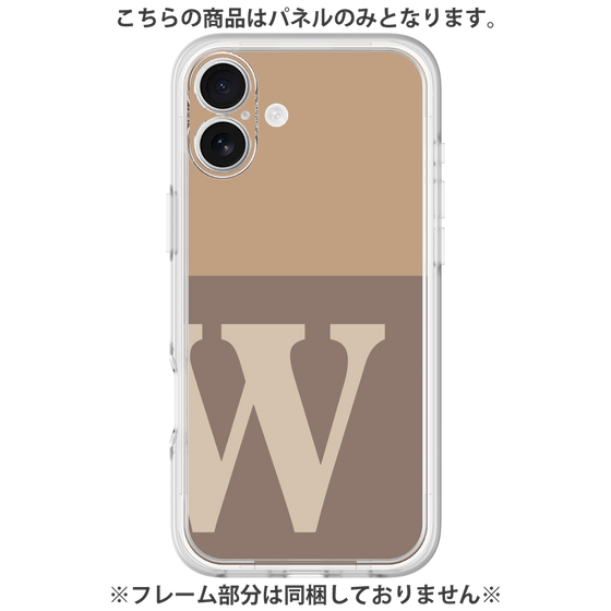 Premium Panel［ Original - initial two tone - W brown ］