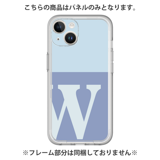 Premium Panel［ Original - initial two tone - W blue ］