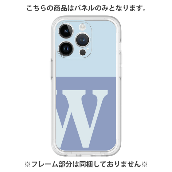 Premium Panel［ Original - initial two tone - W blue ］