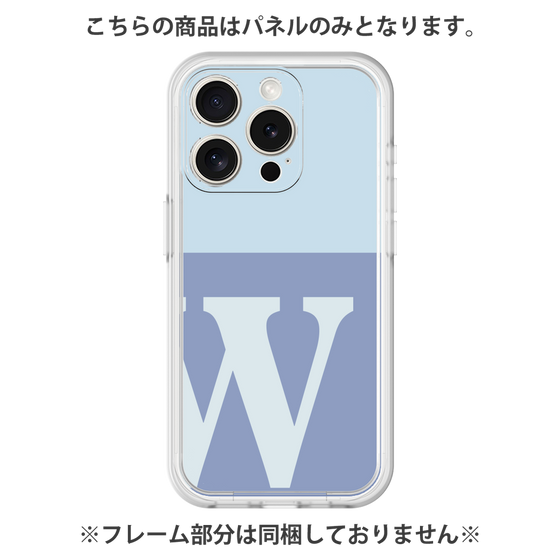 Premium Panel［ Original - initial two tone - W blue ］