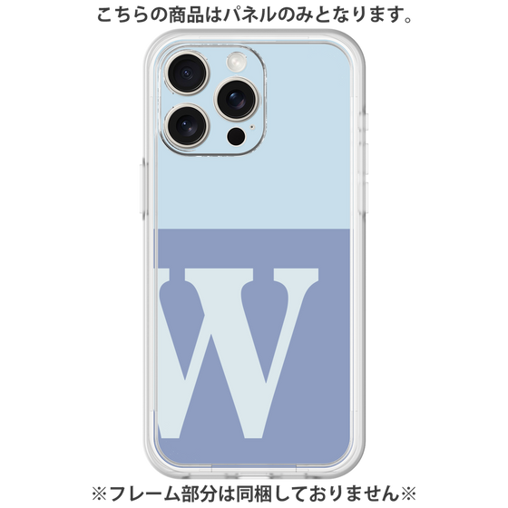 Premium Panel［ Original - initial two tone - W blue ］