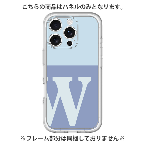 Premium Panel［ Original - initial two tone - W blue ］