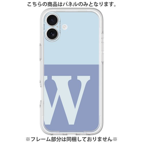 Premium Panel［ Original - initial two tone - W blue ］