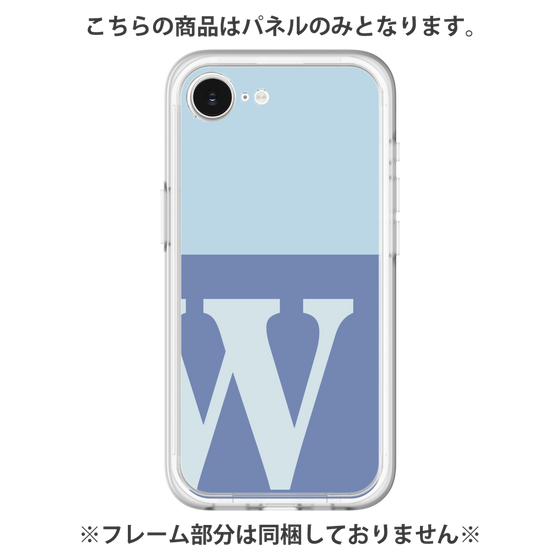 Premium Panel［ Original - initial two tone - W blue ］