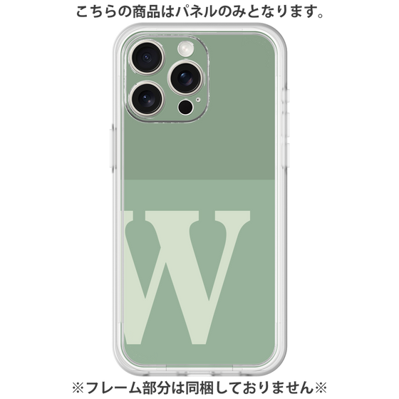 Premium Panel［ Original - initial two tone - W green ］