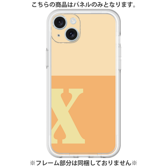 Premium Panel［ Original - initial two tone - X orange ］