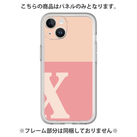 Premium Panel［ Original - initial two tone - X pink ］