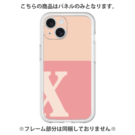 Premium Panel［ Original - initial two tone - X pink ］