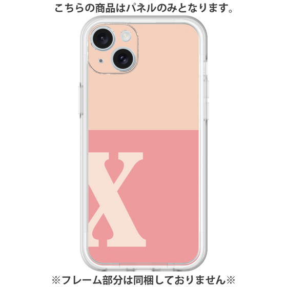 Premium Panel［ Original - initial two tone - X pink ］
